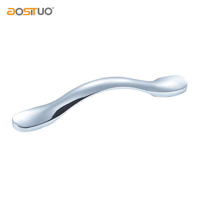 Zinc alloy modern pull  furniture drawer cabinet handle  Shiny Chrome hole distance 160mm 79g AST-2004