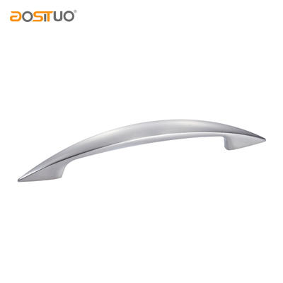 zinc alloy simple drawer cabinet handle finish brushed nickel hole distance 96mm 45g AST-6017