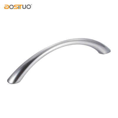 zinc alloy  furniture pull handle finish brushed nickel hole distance 96mm 31g AST-6019