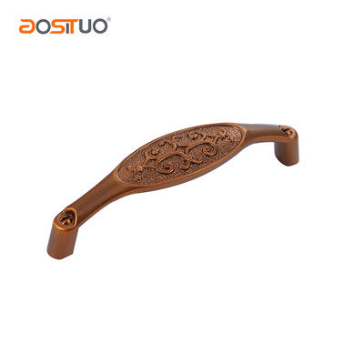 Zinc alloy antique coffee cabinet handle for drawers hole distance 96mm AST-5022