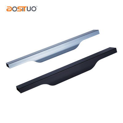 Aluminum kitchen profile cabinet pull handle customized length AST-9013