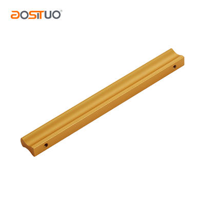 Aluminum golden or black kitchen cabinet handle customized length hole distance 64/96/128/160mm AST-2022